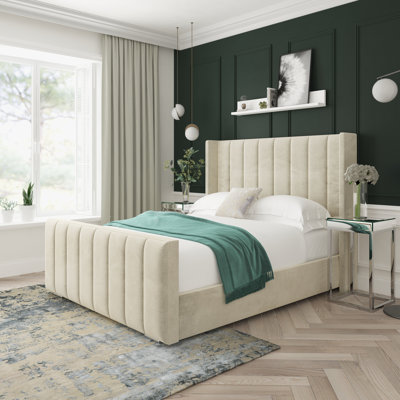 Naples Velvet Upholstered Bed Frame