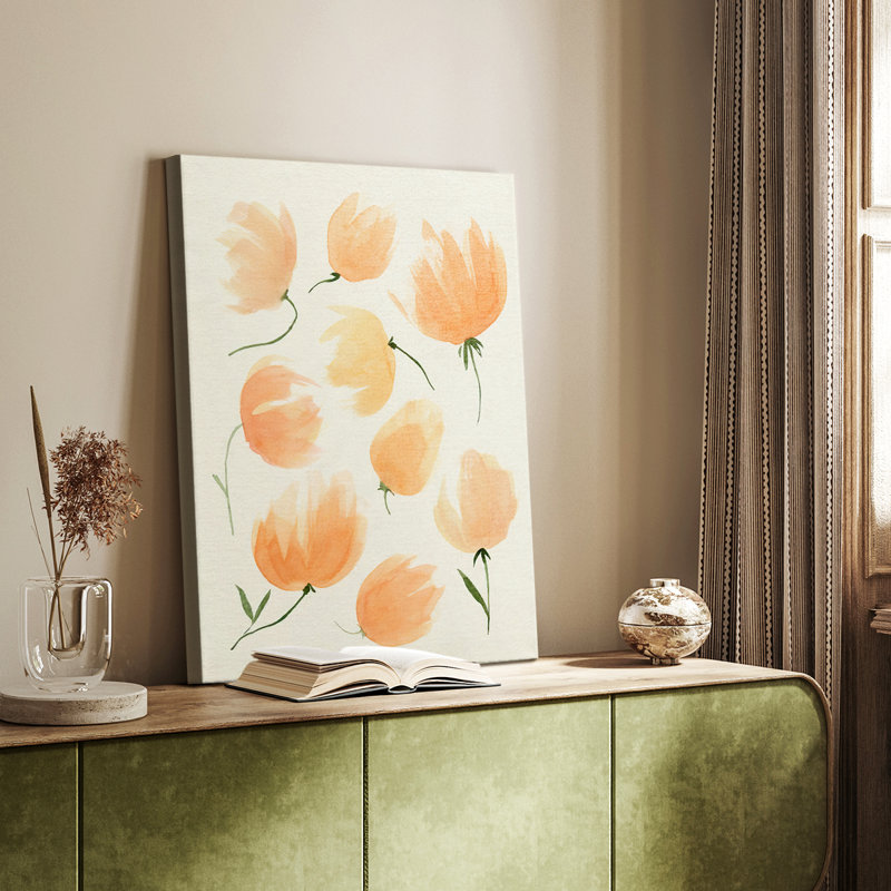 FallenFlowers II - galerie Cavas sur mesure, H 27 po x l 18 po