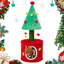 Arbre à chat de Noël pour chats d'intérieur avec poteaux à griffer, lit moelleux et tour d'escalade