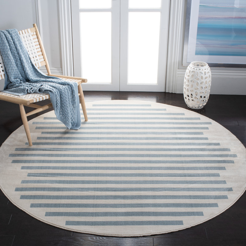 Espalda 300 Performance Striped Rug, Round 6'7"