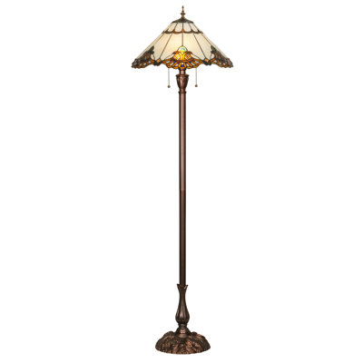 63"H Shell with Jewels Floor Lamp