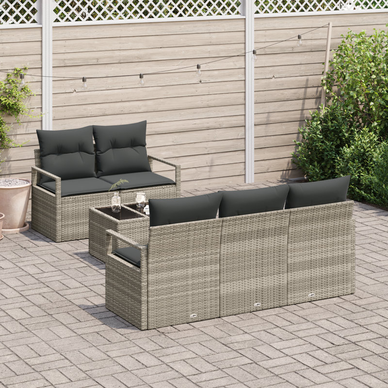 120 cm W Patio Sofa with Cushions