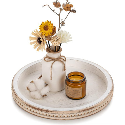 Plateau rond en bois rustique pour table basse, salon, îlot de cuisine et entrée