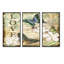 «Inspirational Butterflies Love», ensemble de 3 toiles encadrées sur toile-115932431-115932430
