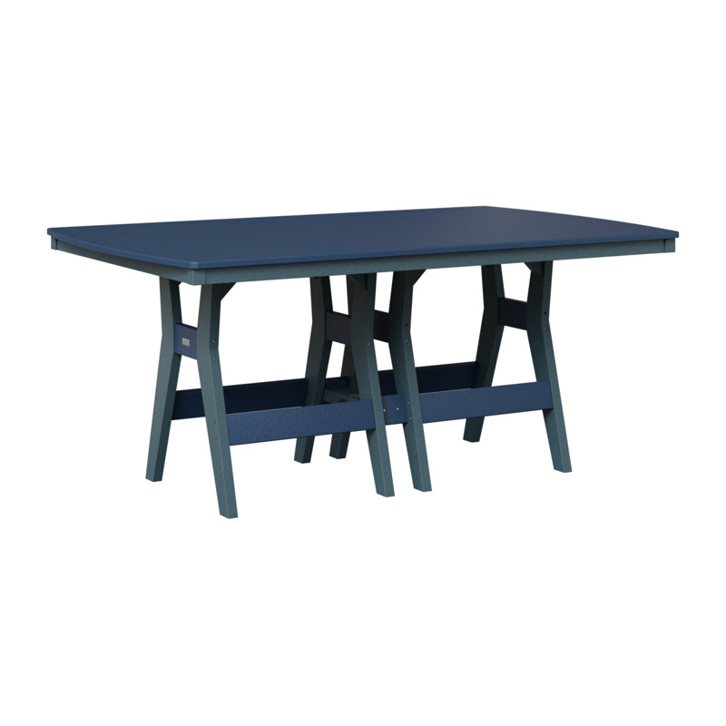 Table de bar rectangulaire 72 po Berlin Gardens Harbor, Marine, Ardoise, H 38,87 po x l 72 po x P 44 po
