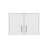 Danbury Storage Cabinet-Wall Cabinet, White