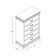Commode 5 tiroirs Aliauna
