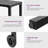 Soline 39”/55"W X 37"H Rectangular Metal Outdoor Bar Table with Wheels-829029444-838256881