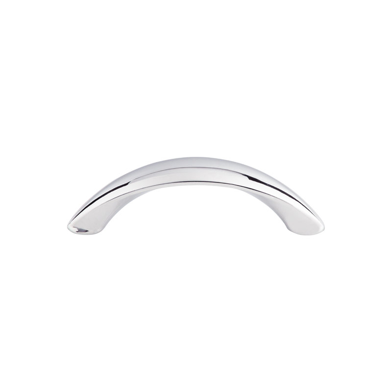 Arc 4" Center to Center Bar pull, Polished Chrome, 3" Center to Center