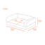 Coussin de cage pour chien avec housse amovible Southwick-31168748