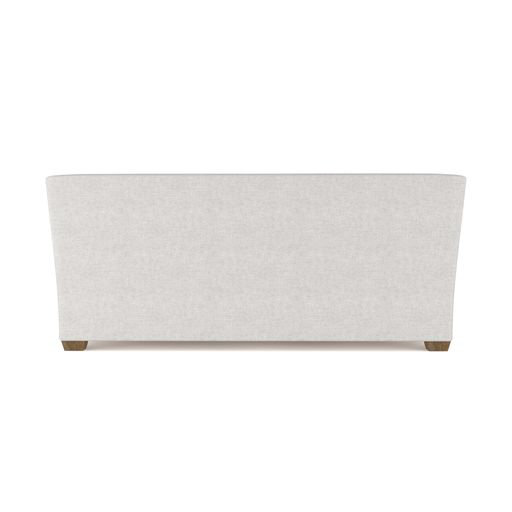 Rivington Flare Square Track-Arm Loveseat, 31" H x 72" W x 37" D, Box Weave Linen Blanc, Ebony
