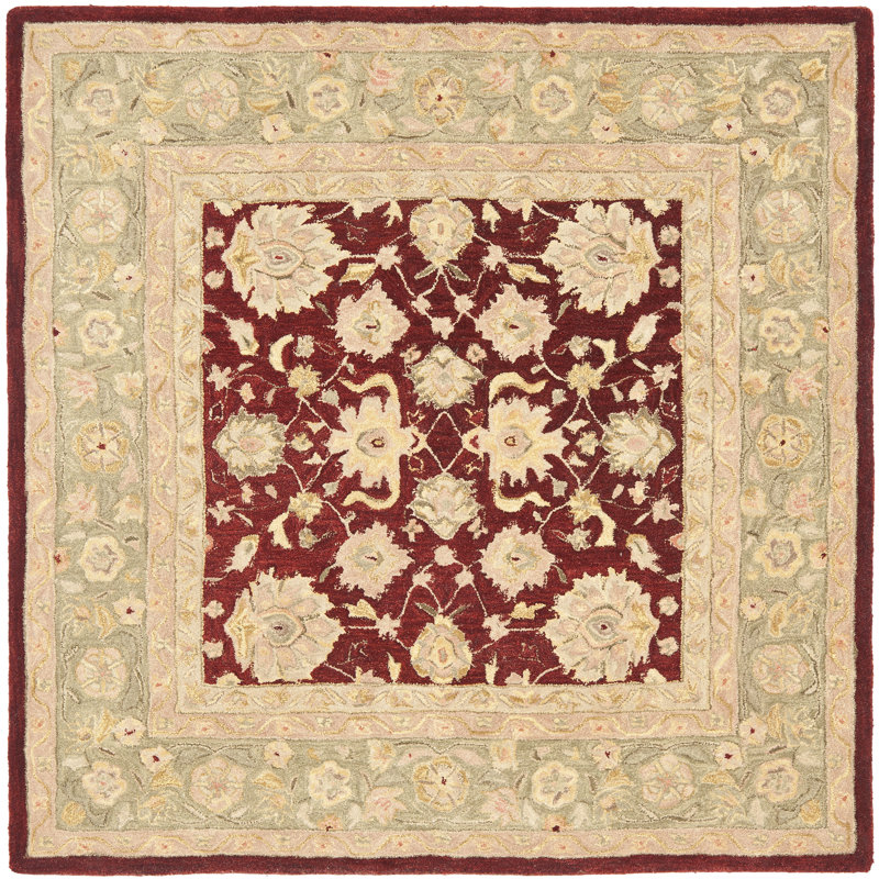 Coltun Hand Tufted Wool Oriental Rug, Square 8'