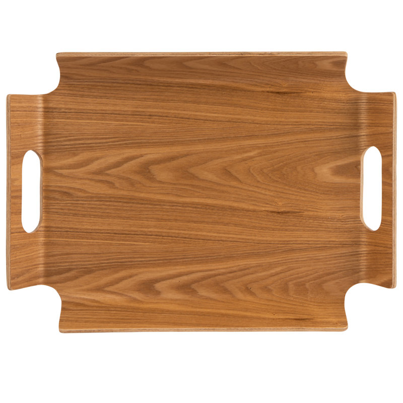Solid Wood Tray, Pink, 4.5cm H x 44.5cm W x 33.5cm D