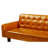 74.4'' Faux Leather Square Arm Sofa Bed-1973282091-1983379835
