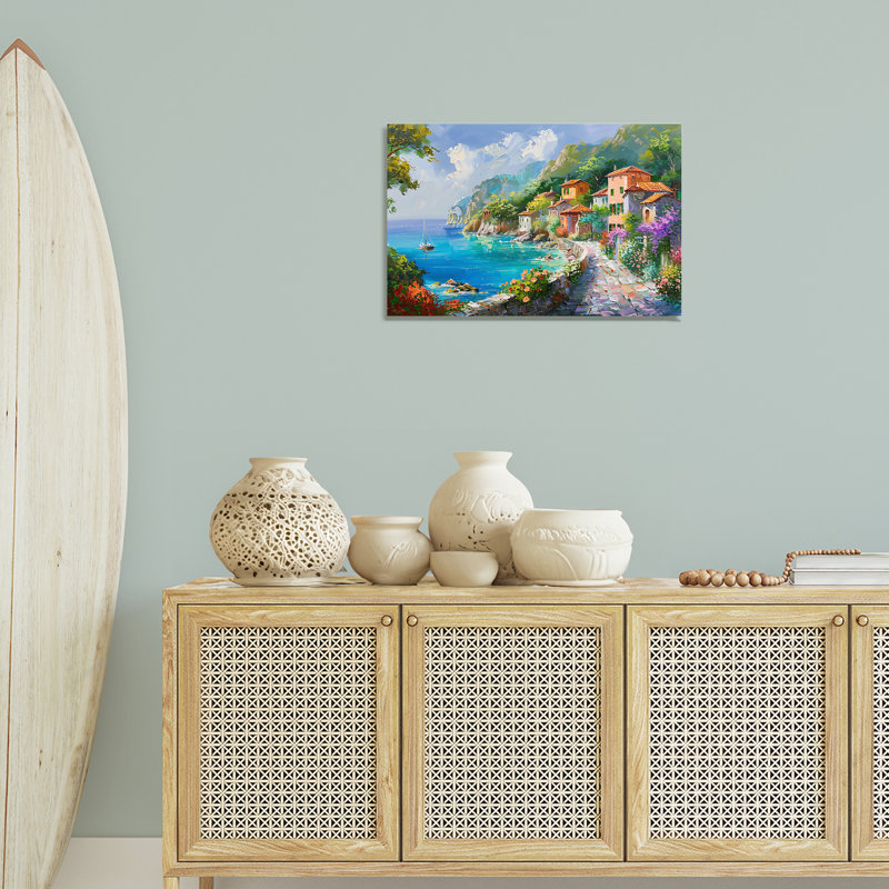 Art mural sur toile Pathway Long Coast par LSR Design Studio bp-497_CN, H 16 po x l 24 po