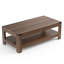 Table basse Damika avec rangement à 2 niveaux et chêne rustique-488101273