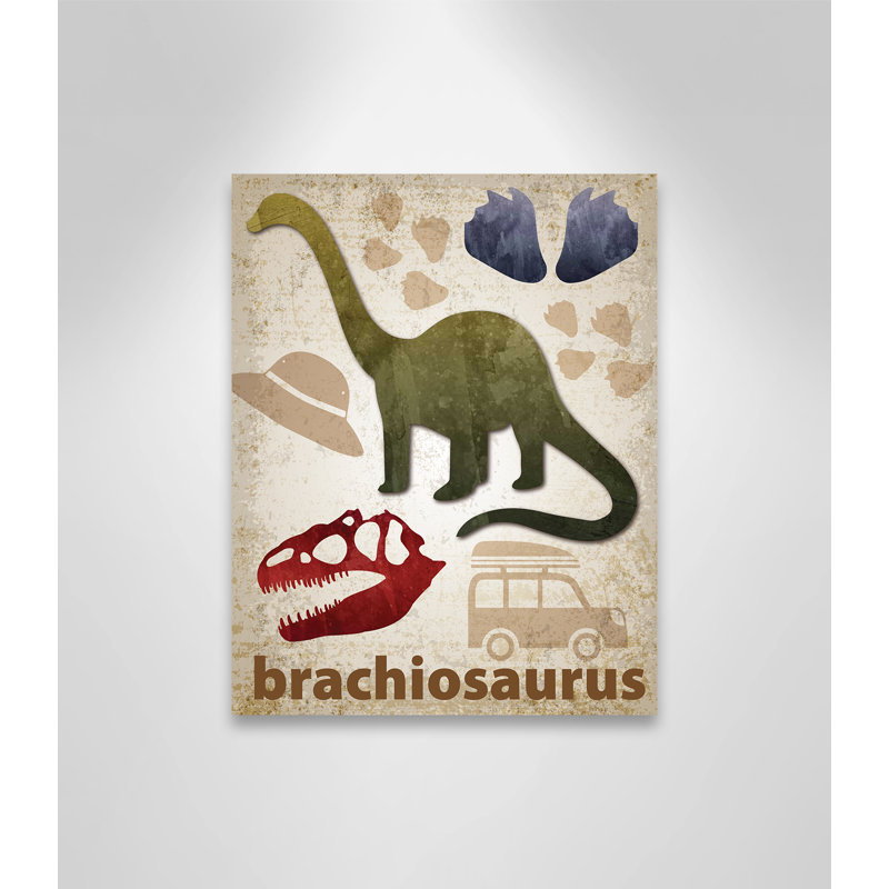 Adhésif décoratif dinosaures-03 ', H 14 po x l 11 po x P 1,5 po, Canevas