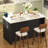 Multifunctional Kitchen Island With Charging Station-1317321667