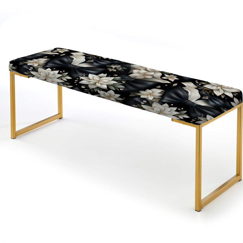 Banc rembourré Tuxedo Tidings - Floral