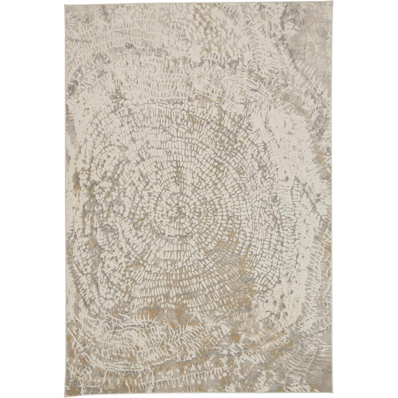 Tapis ivoire Brodnax, Rectangle de 5 pi x 7 pi 6 po