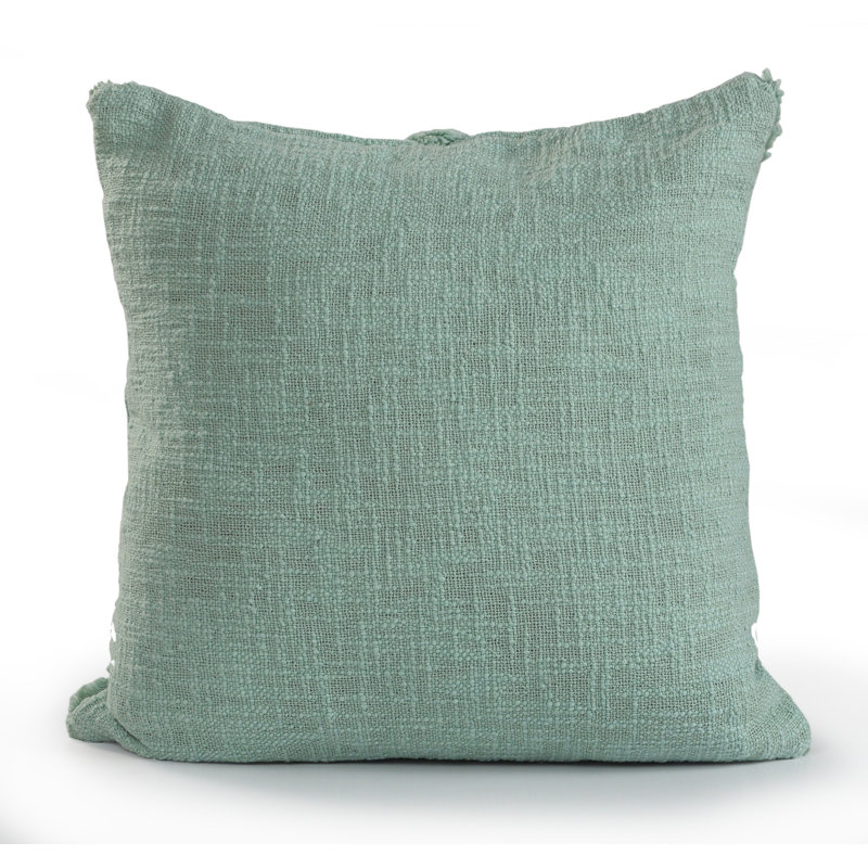 Housse et insert de coussin carré Bengal 100% coton, H 18 po x l 18 po, Gris clair