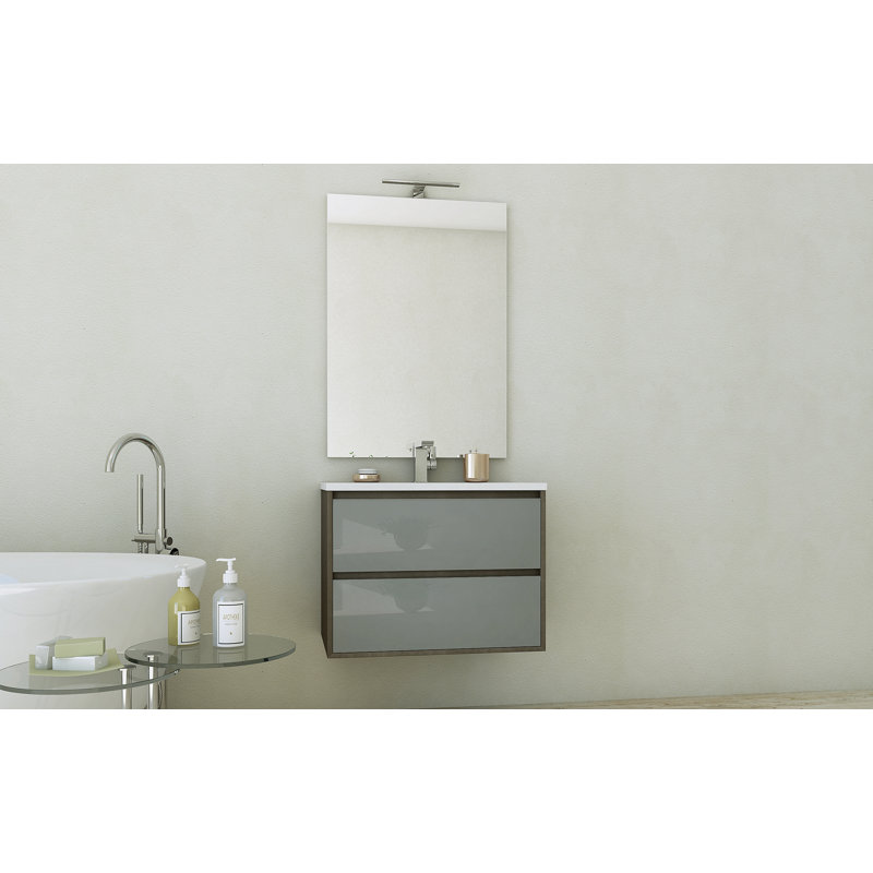 Lavabo de salle de bain rectangulaire encastré avec trop-plein Swiftsure