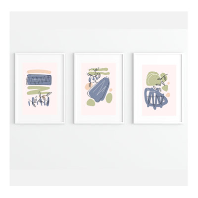 Abstract Minimalist - Print Set on Plastic / Acrylic