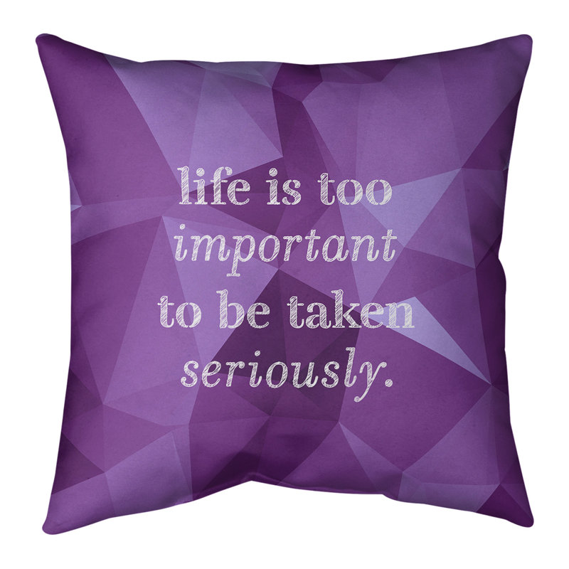 Coussin de vie en faux pierres précieuses & levity, 20 po x 20 po, Améthyste
