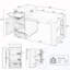 Îlot de cuisine à rangement extensible avec rangement double face et prise de courant-210694316