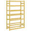 42 Bottle Floor Wine Bottle Rack, Wooden Wine Rack - Natural Finish