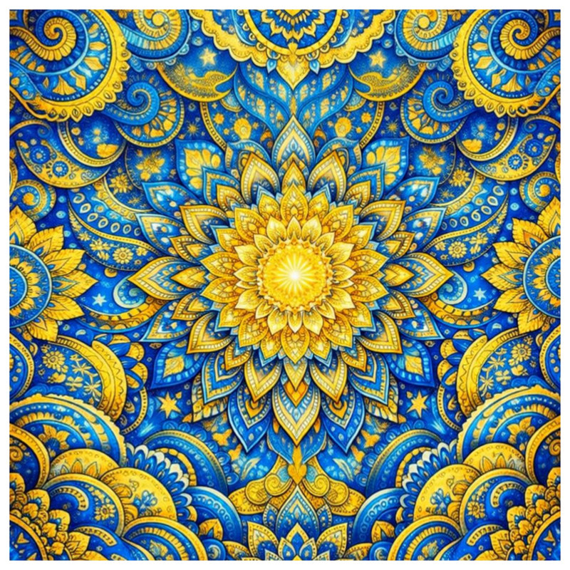 Tapis de bain Mandala, 34in W x 21in L