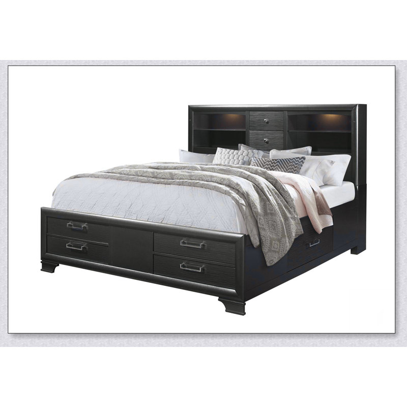 Grey Queen Bed