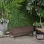 Ce banc de rangement en rotin tissé convient à une utilisation intérieure / extérieure, fonctionnant comme siège avec rangement - pratique et élégant.-1865986802