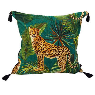 Downtown Jungle Animal Print Square Throw Cushion