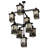 Deshawna 9 - Light Dimmable Square / Rectangle Chandelier