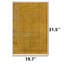 Tapis safran délavé traditionnel