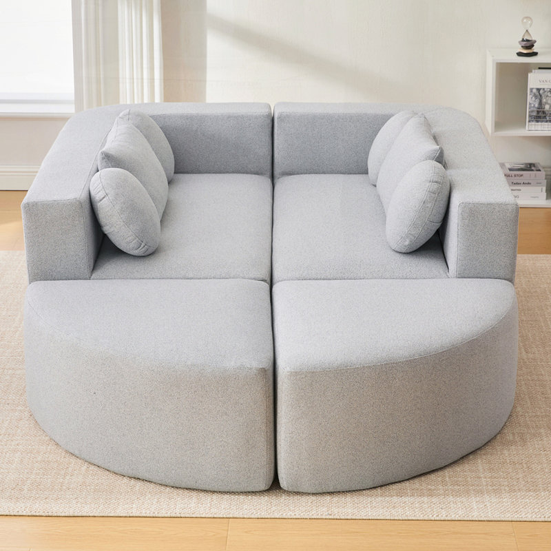 Canapé modulaire Boneless Couch, Gris