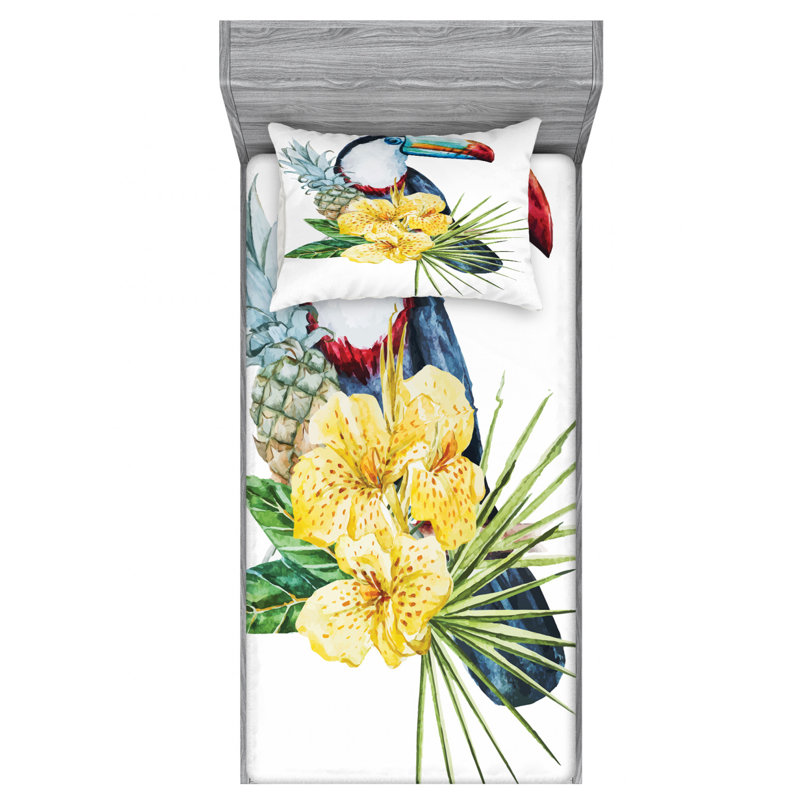 Microfiber Sheet Set, Twin XL Sheet Set with Fitted Sheet