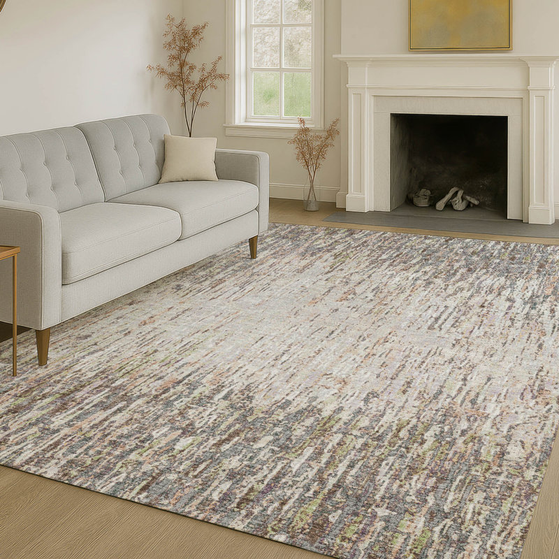 Tapis intérieur / extérieur lavable à la machine Chantille ACN2439, Gris, 3 pi x 5 pi