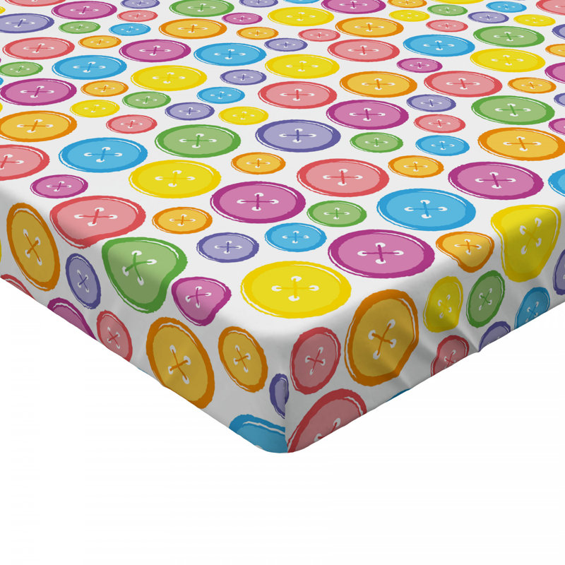 Microfiber Polka Dots Fitted Sheet, Full Fitted Sheet