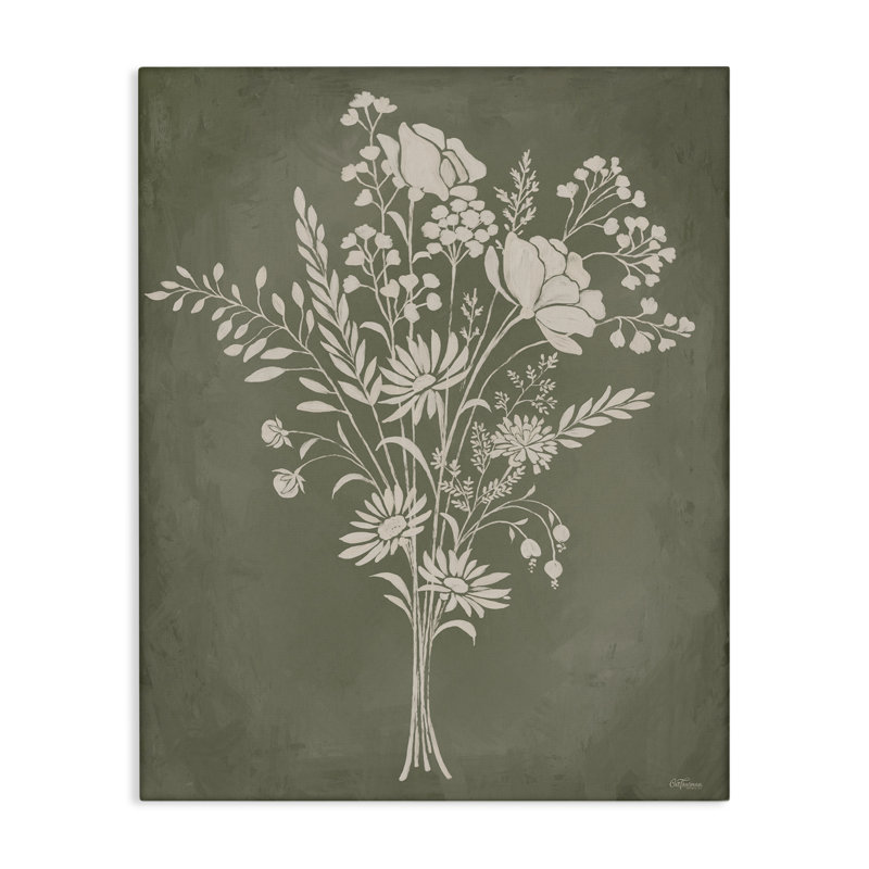 Impression sur toile Wildflower Impression, conception par Cat Thurman Designs, H 20 po x l 16 po
