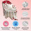 Jeté en flanelle JYK, en microfibre moelleuse, douce et respirante, 30 po x 40 po, rouge et blanc-134394513-134679025