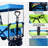 Collapsible Wagon 140L Wagons Carts Foldable With Removable Canopy, Folding Wagon Cart With Wheels For All-Terrain With Brake, Foldable Wagon With Cooler Bag, For Camping Beach Shopping-106912370-106912368
