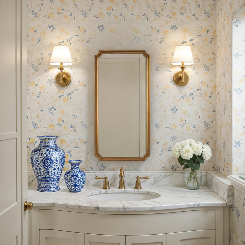 Winslow Notched Wood Wall Mirror