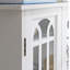 Armoire multimédia à panneau de fenêtre noire-33089849