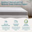 Surmatelas en bambou et mousse viscoélastique gélifiée de 4 po avec housse Lucid-97749678-117393676