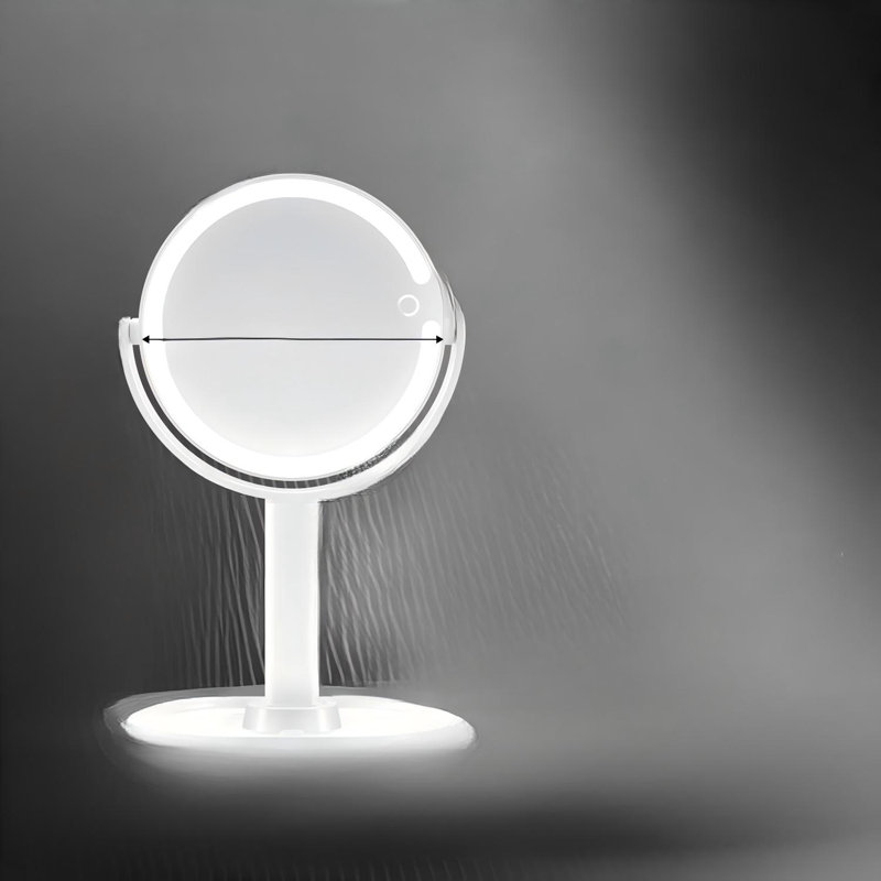 Miroir de maquillage avec lumières, miroir grossissant 20X avec lumière et interrupteur tactile, miroir de coiffeuse avec lumière 3 couleurs et 80 lumières à DEL, miroir grossissant à 2 côtés de 8,8 pouces