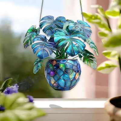 Bottle Green Water 2D Acrylic Window Decoration Pendant Wall Decoration Craftsmanship Pendant Home Hanging
