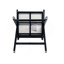 Tabouret de bar rembourré en mousse confortable avec structure en bois d'hévéa durable et dossier en plastique tissé de couleur canne pour le bar et la cuisine-266031407