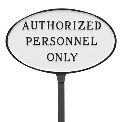 Weather Resistant Metal Garden Sign